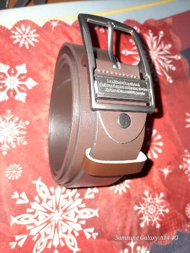 MIDNIGHT SOVEREIGN™ – Black Buckle Genuine Leather Belt photo review