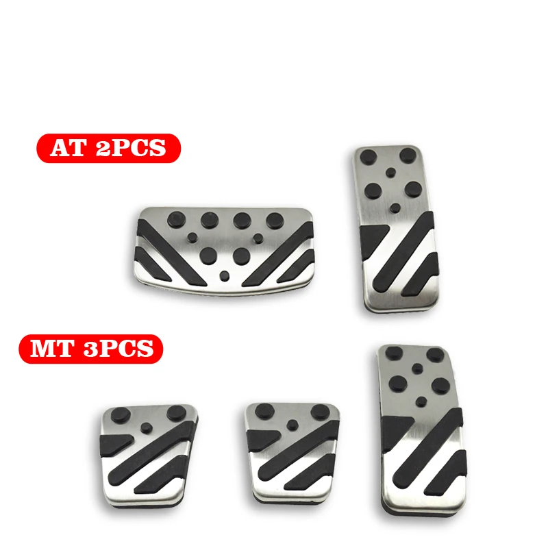 AT MT Car Foot Pedals For Mitsubishi Pajero Montero Shogun Sport 2015~ Gas Brake Stainless Steel Non-slip Pedal Car-Styling