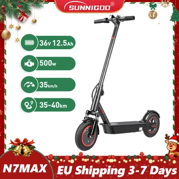SUNNIGOO Scooter elettrico pieghevole 500W Potenza massima 35KM/H Velocità massima 40KM Lungo raggio 10 pollici con scooter per assorbimento degli urti APP