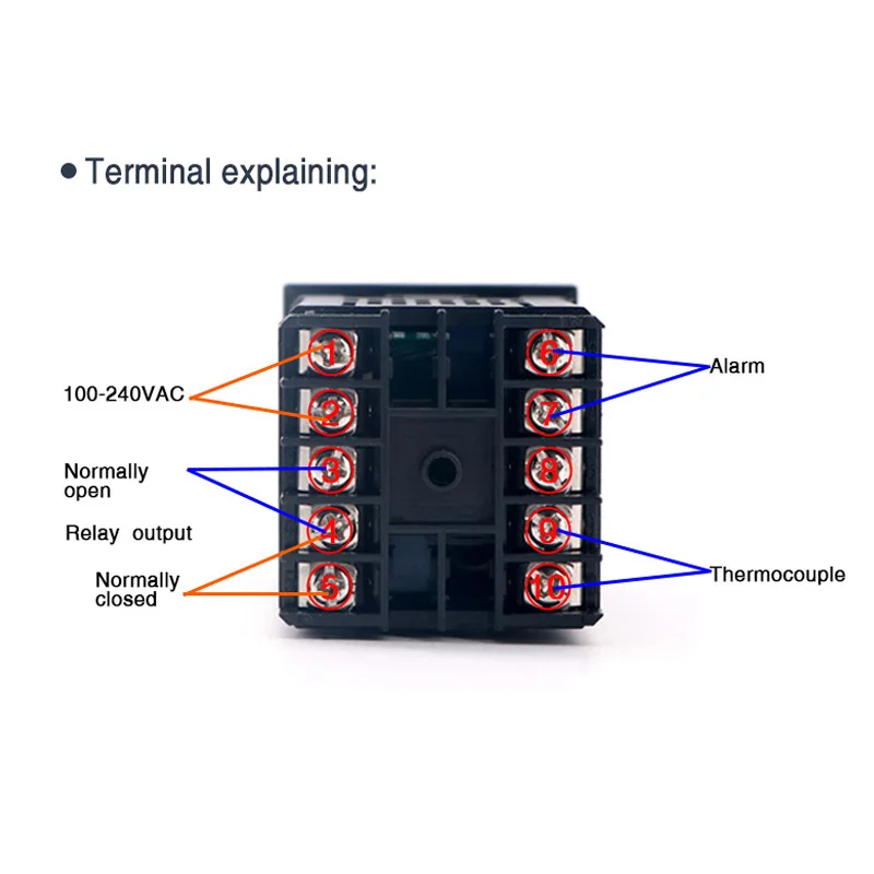 รูปสินค้า ตัวควบคุมอุณหภูมิ PID 400°C ควบคุมแม่นยำ ขาออก SSR 40A