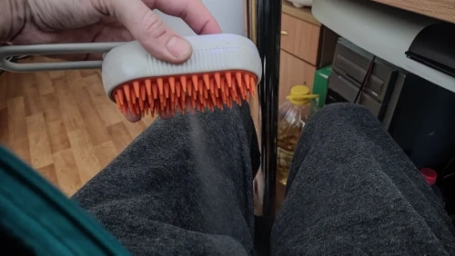Escova Elétrica 3 em 1 para Pêlos e Massagem de Gatos e Cães IZEPET STEAM photo review
