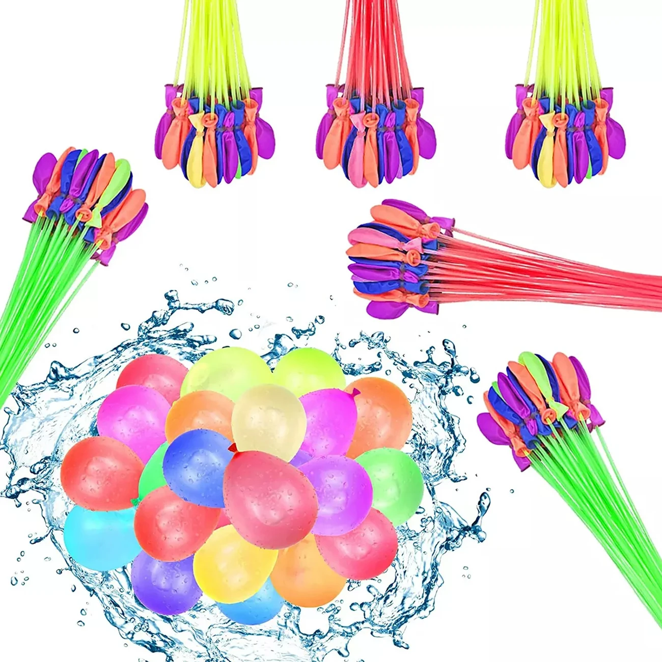 111 Globos de Agua Magicos Alberca Fiesta Verano Inflable Juego Autosellables Llenado Rapido Divertido