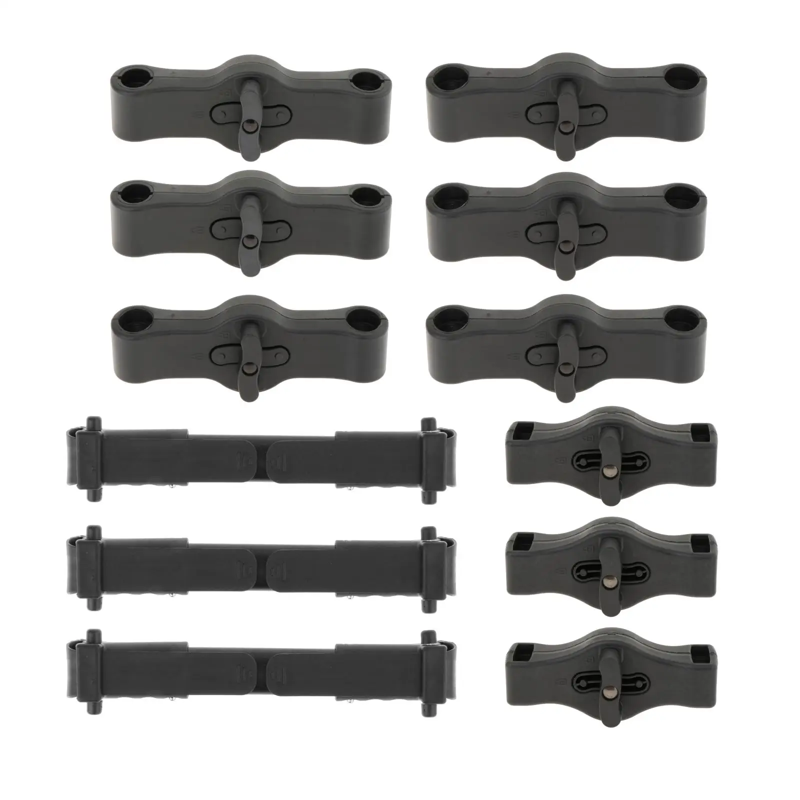 3x 2 in1 Dual Stroller Connectors Portable Adjustable Side by Side Safety Pushchair Coupler Insert for Infant Cart Replace Part