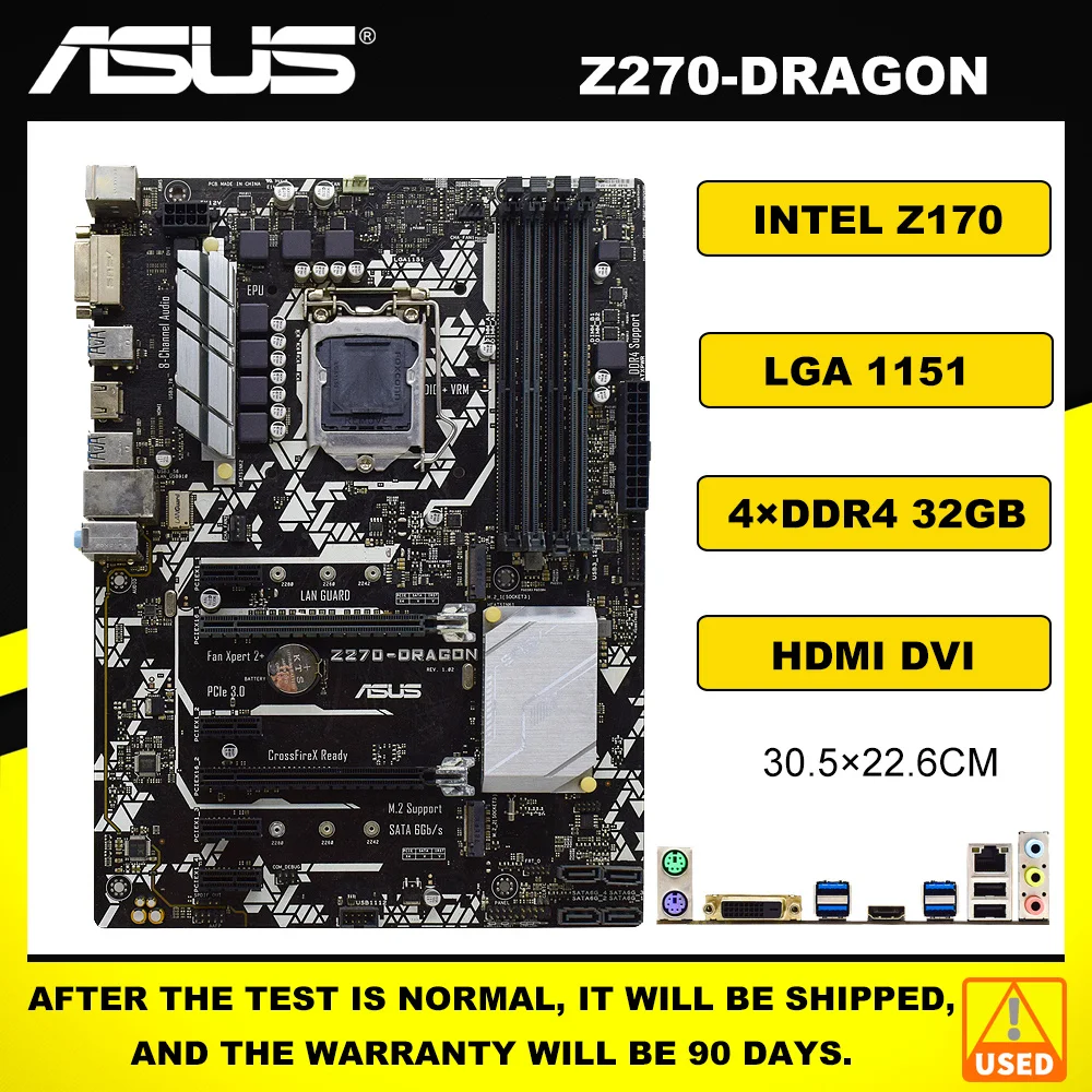1151 Motherboard Asus Z270dragon Motherboard Ddr4 64gb Intel Z270 M.2