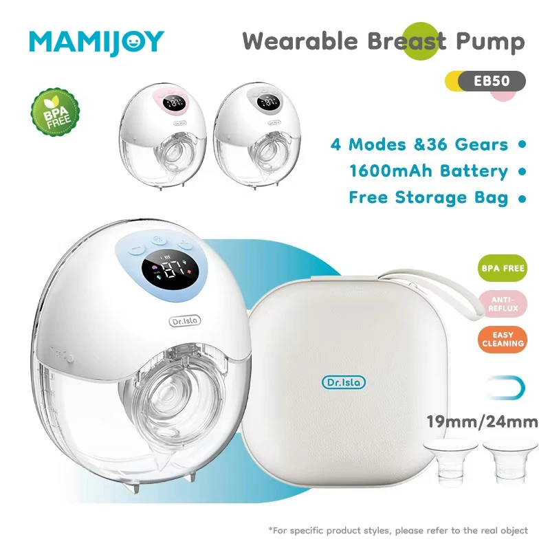 Electric Breast Pump Wearable 4 Modes 36 Suction Levels Hands Free With 19/24mm Flange EB50