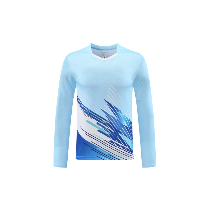 Autumn Long Sleeve Table Tennis tshirt V-neck Unisex Badminton Jersey Men Women Kid Ping Pong Pickleball Shirt Apparel Clothes sport t shirt,badminton table tennis clothes set