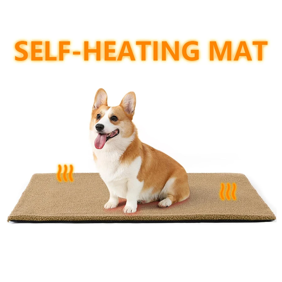 Pet Blanket for Cozy Self Heating Pet Pads Washable Pad Warm Cushion Mat Pet Blanket Pet Cushion Pet Bed Mat