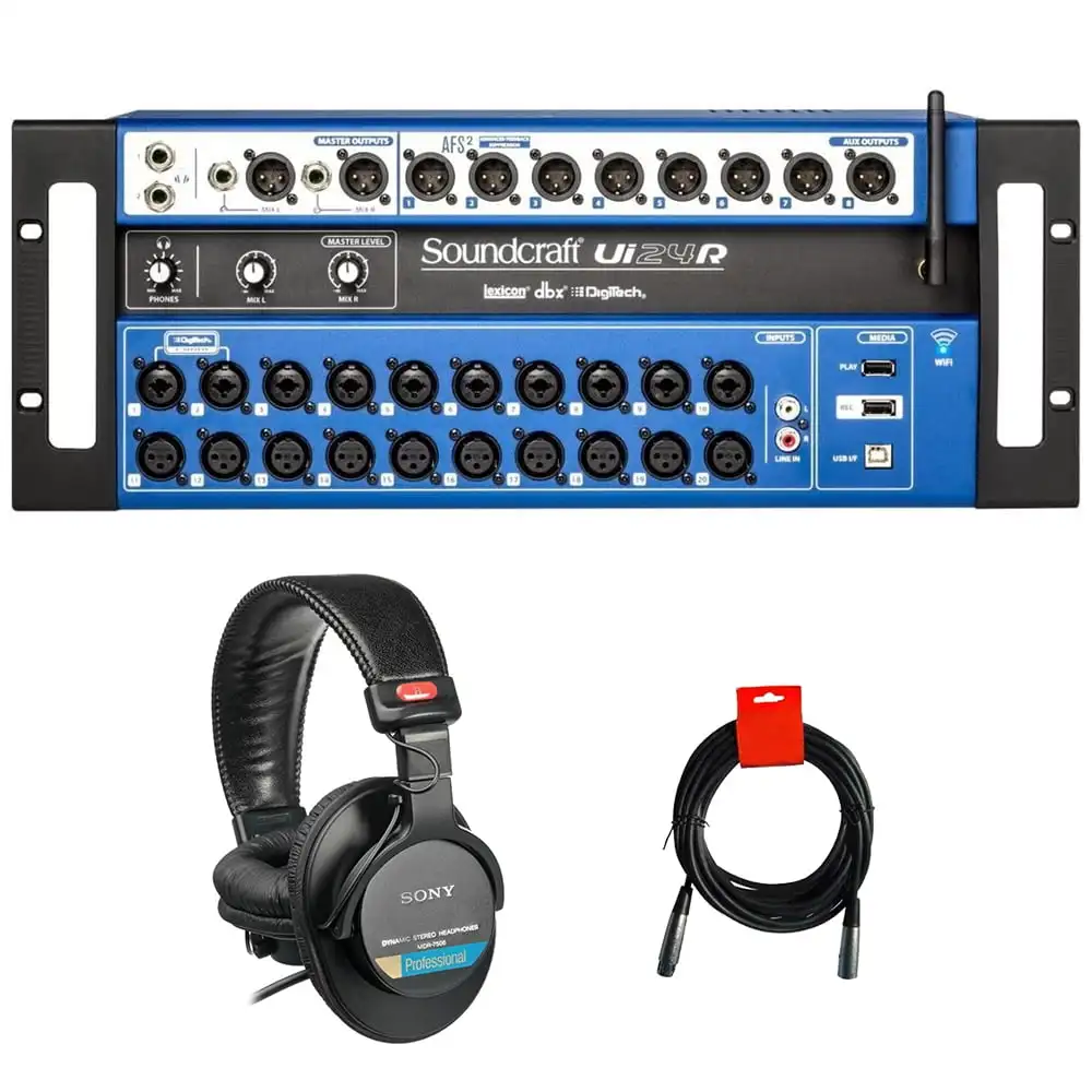 

BIG DISCOUNT SALES NEW ON Soundcraft Ui24R 24-Channel Digital Mixer