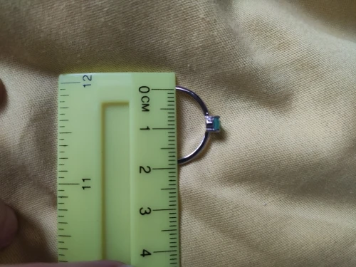 Silver tourmaline ring