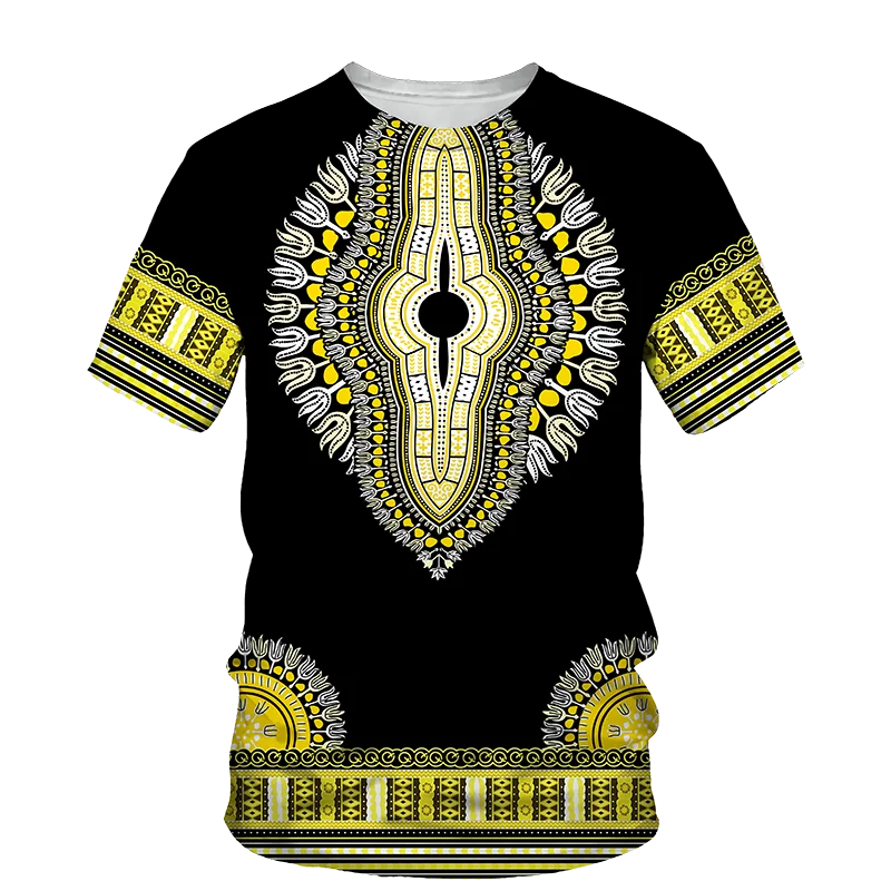 

Футболка мужская с круглым вырезом, Повседневная модная рубашка в африканском стиле Харадзюку, с 3D принтом, в стиле ретро, уличный Топ в стиле хип-хоп, большие размеры, на лето