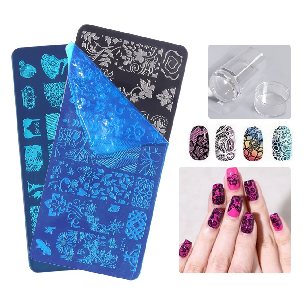 CNHIDS принадлежности для ногтей шаблоны для ногтей штамповочная пластина из нержавеющей стали инструменты для маникюра