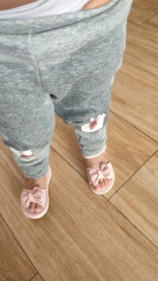 Girls Sandals 2024 Summer Princess Children Sandals Bow Tie Girl Shoes Fashion Casual Non Slip Kids Beach Shoes photo review