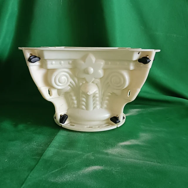 80X15Cm/ 31,5X5.9In Menetes Spirál Római Oszlop Dekoráció Újrafelhasználható Penészpedáns Virág Ülés Gipsz Beton Penész - Image 2