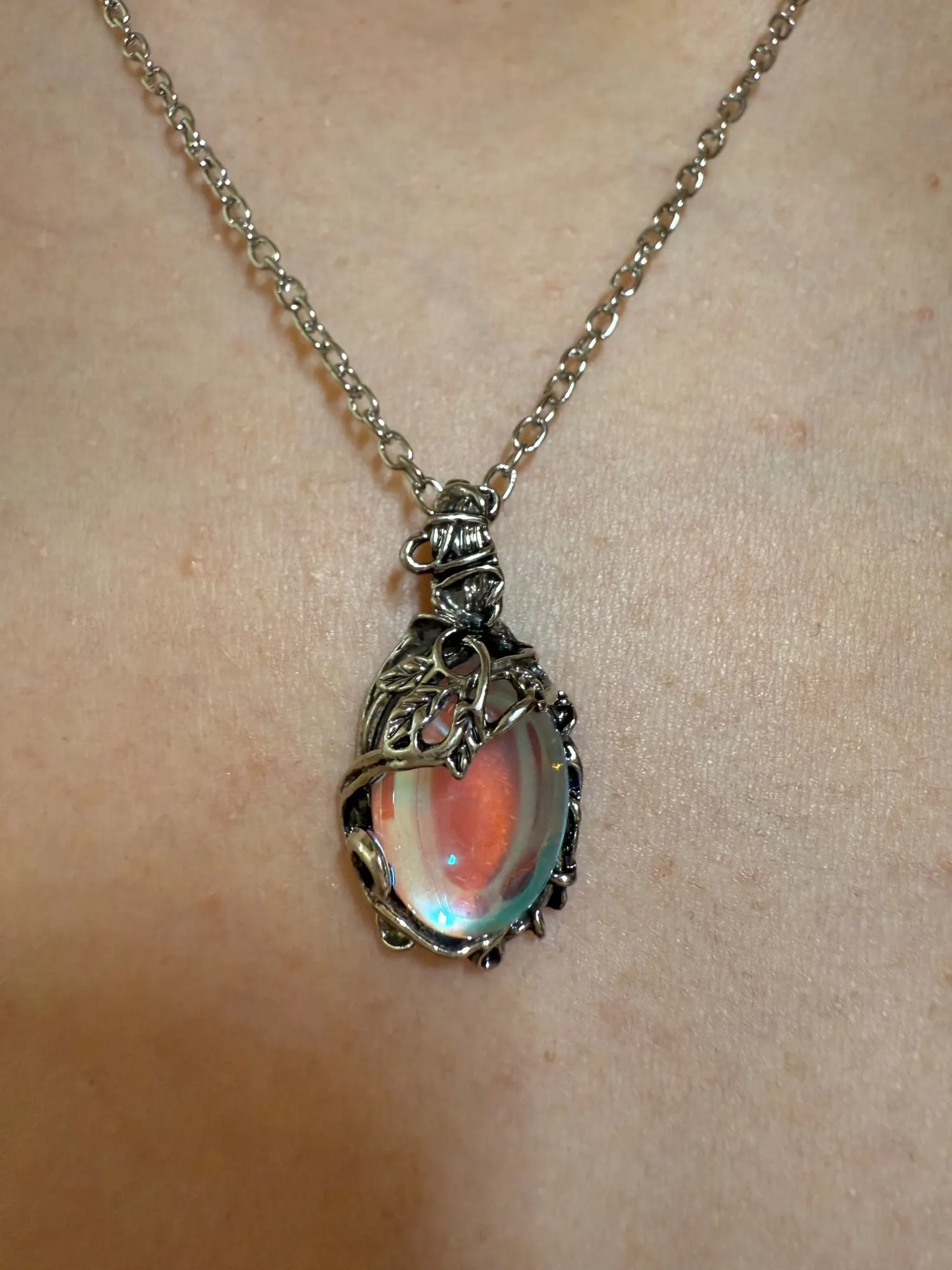 Moonstone Pendant Necklace | Antique Silver Design photo review