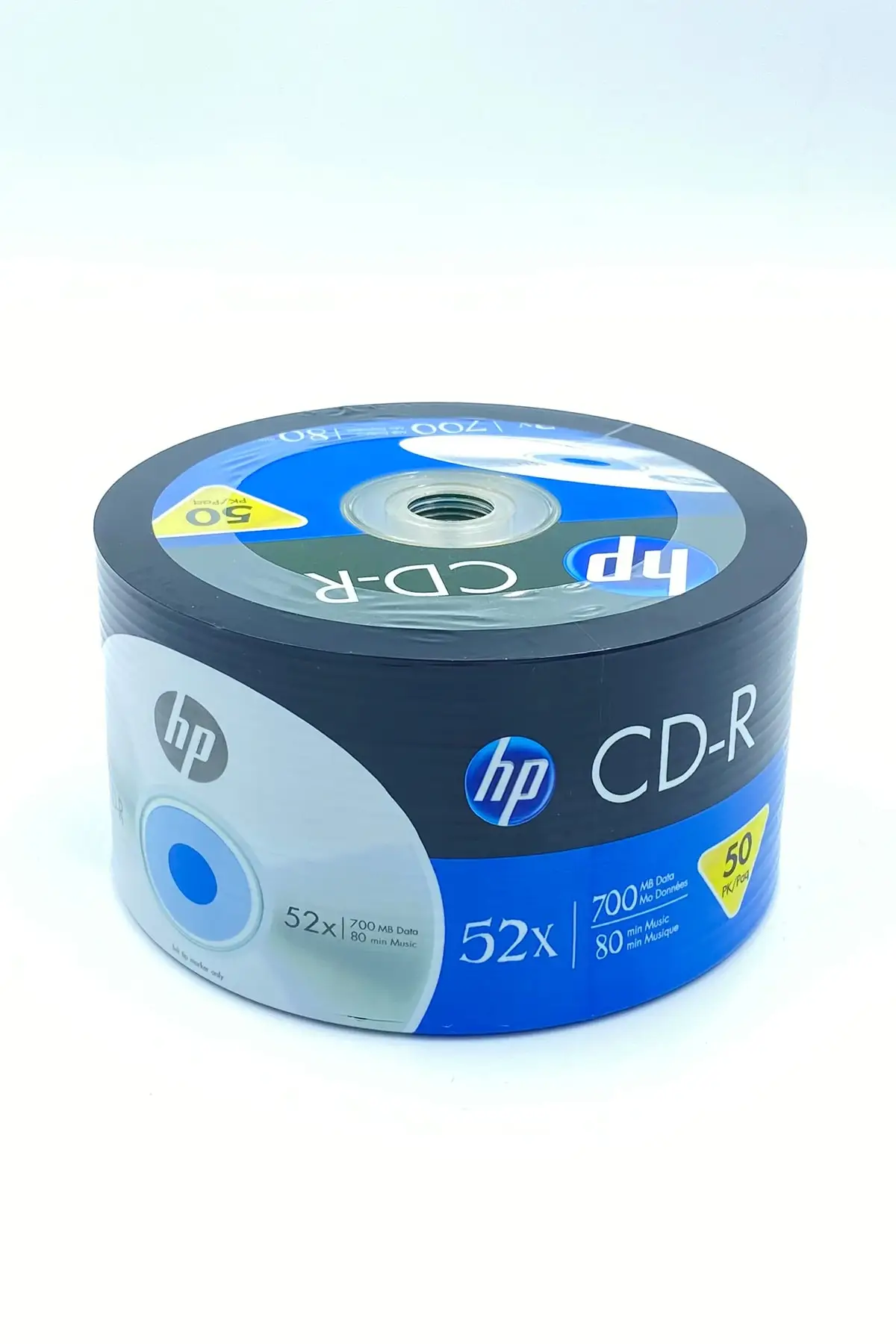 50 HP Blank 52X CD-R CDR Branded Logo 700MB Media Disc