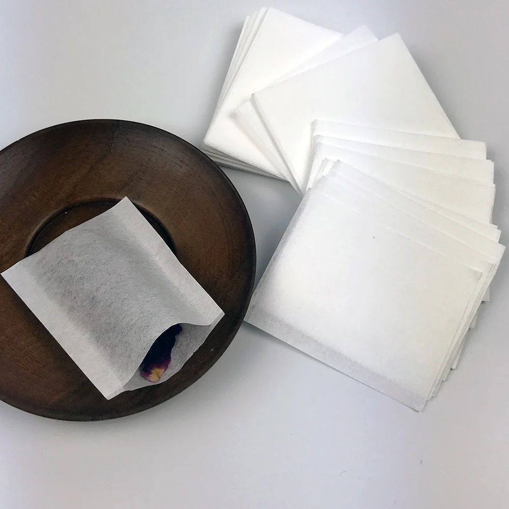 1000pcs 60 X 80mm Heat Sealing Empty Filter Paper Tea Bags Made Of Food Grade Wood Pulp Disposable