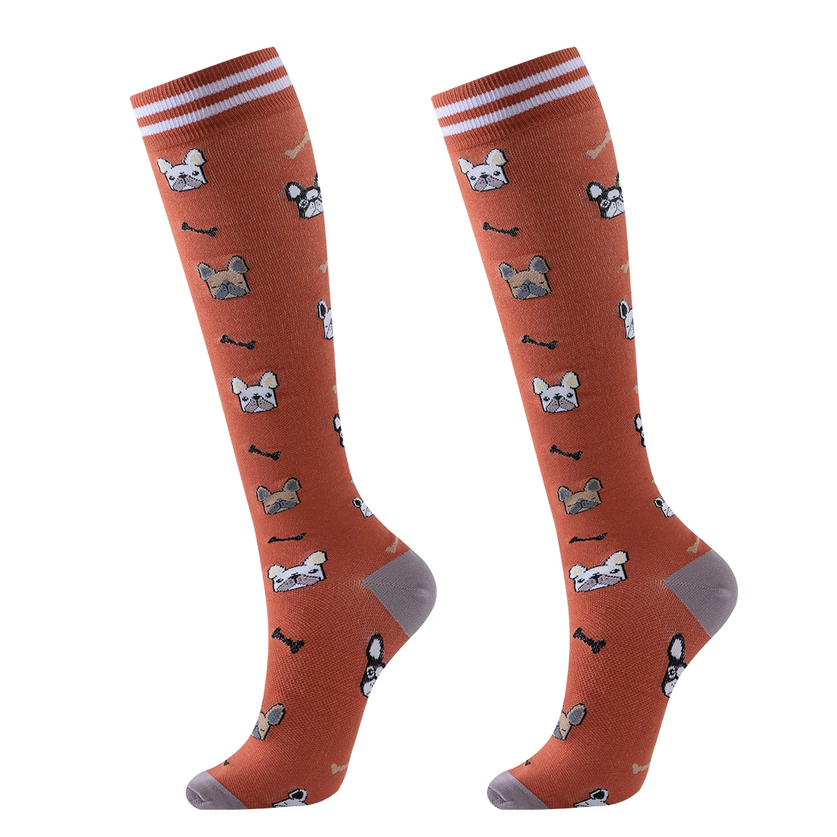 Compression Socks 6 Pairs Dog Nurse Animal Sport For Ladies Women Running