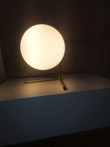 LED Table Lamp Glass Ball metal body 3 styles photo review