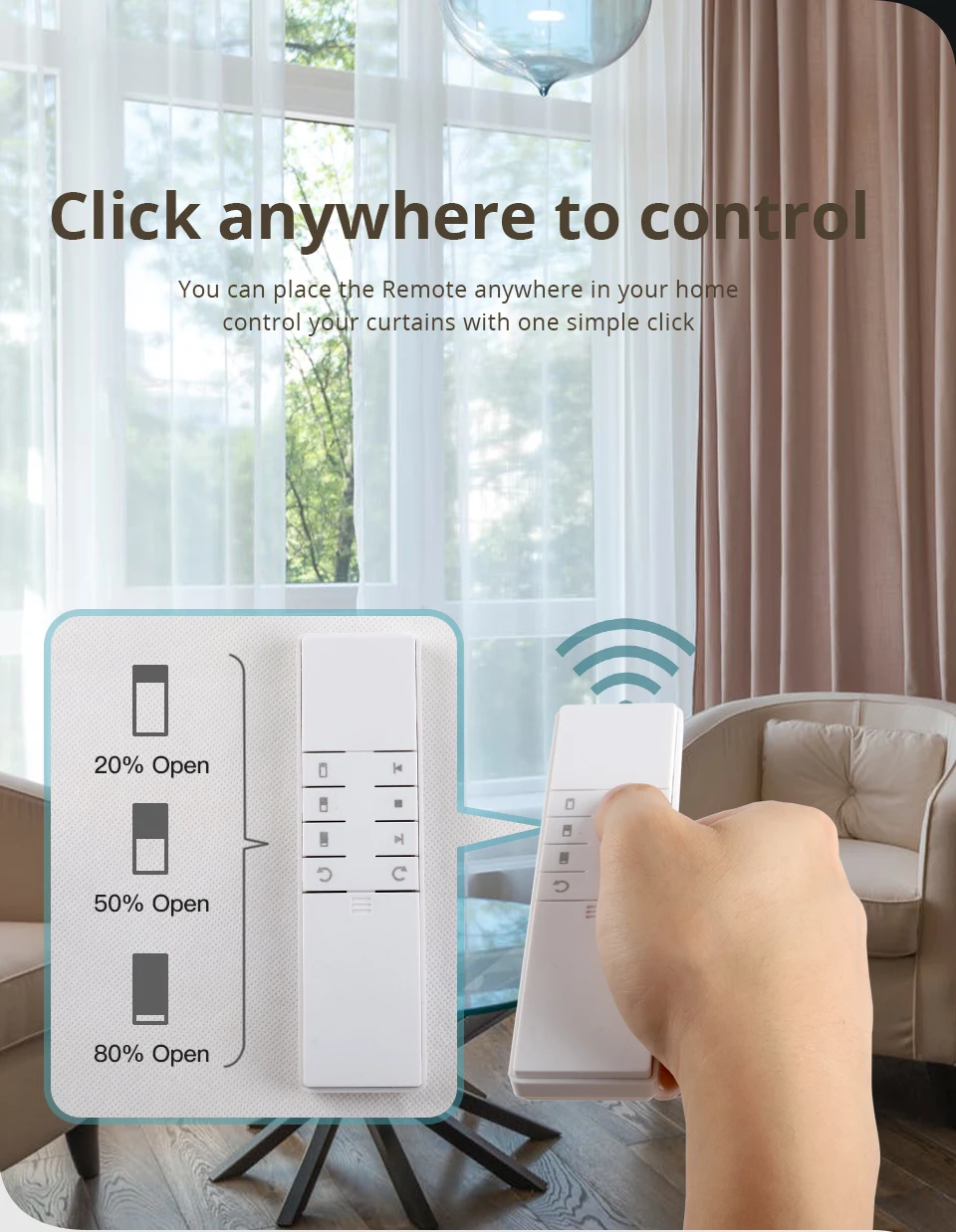Zigbee Smart Electric Curtain Robot Curtain Motor for Roman Rod I Type U Type Tr
