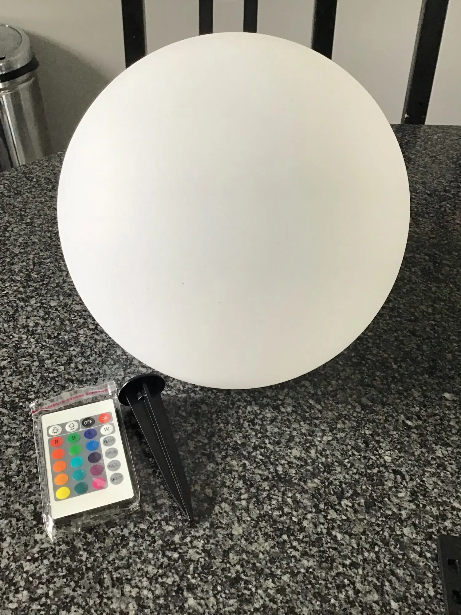 Boule solaire étanche multicolore de jardin