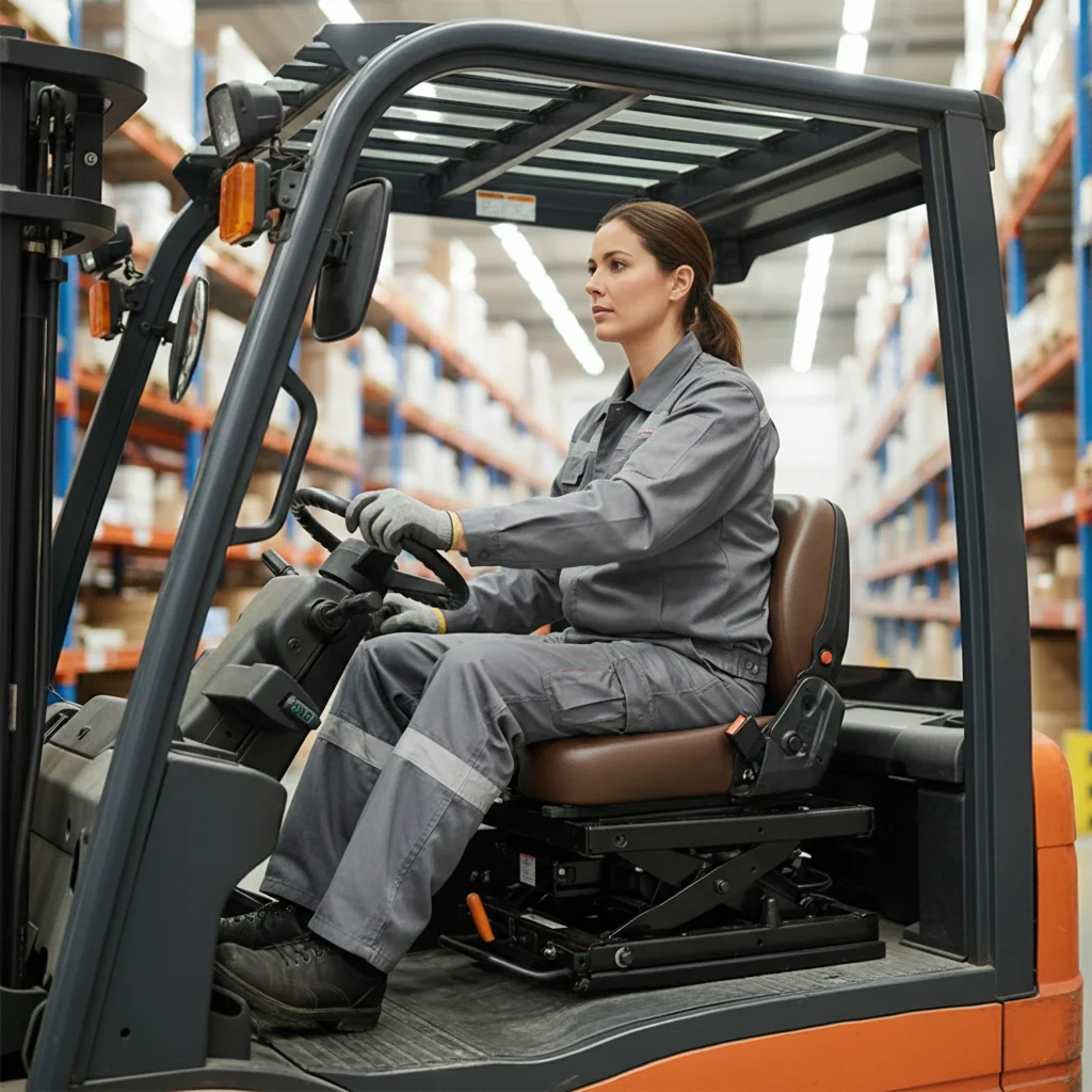 Luftfederungssitzbasis Pneumatischer Stoßdämpfer mit Schiebemechanismus für LKW-Traktor-Gabelstapler-Fahrersitz (Benötigt Luftquelle) – Detail 5
