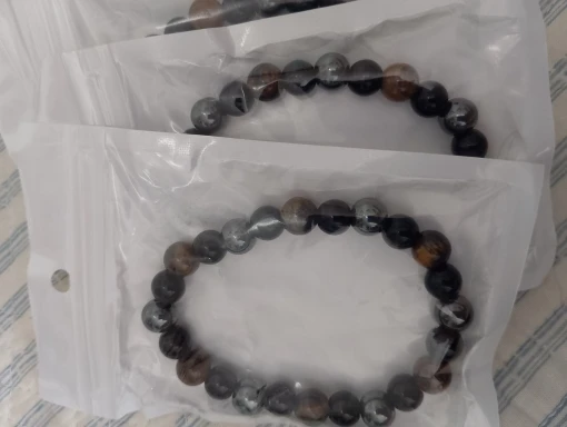 Triple Protection Bracelet: Tiger’s Eye, Obsidian & Hematite photo review