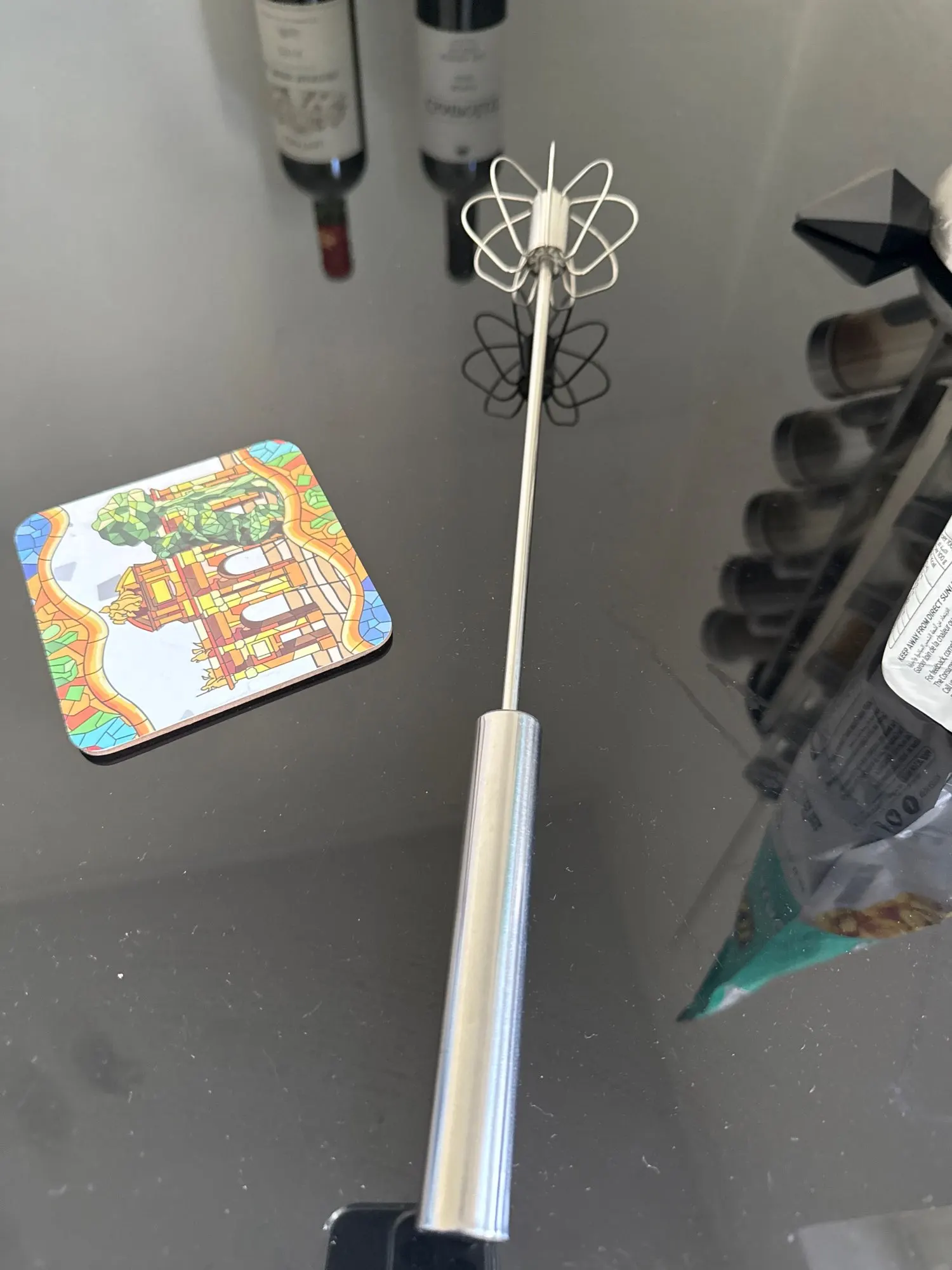 Stainless Steel Rotary Whisk Semi-Automatic Mixer Manual Whisk Household Cream Eggs Baking Gadgets photo review