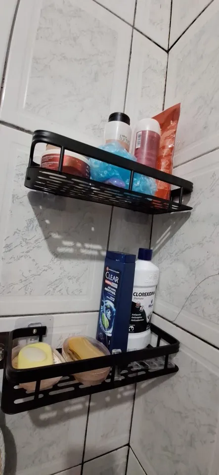 Suporte De Shampoo Prateleiras De Banheiro Sem Furo Premium - Neverdie Store photo review