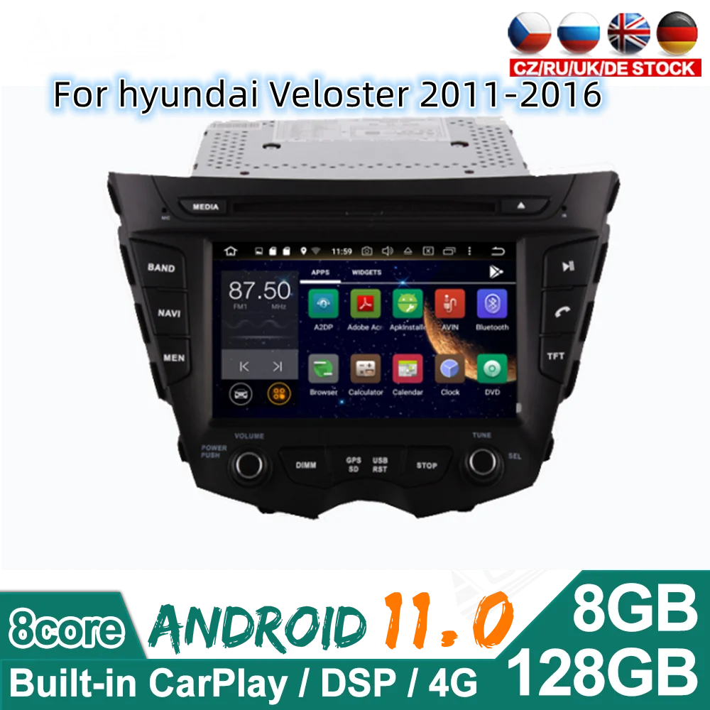 464GBCarPlay2dinAndroid100CarRadioAutoStereoMultimediaDVD