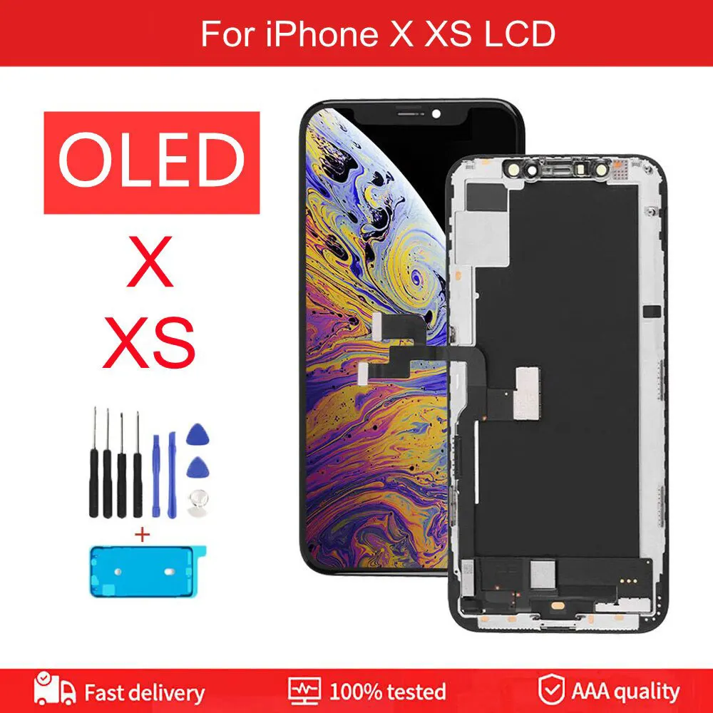 100 Test For Iphone X Oled Lcd Display Touch Screen For Iphone Xs Lcd