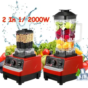 Frullatore elettrico 2 IN 1 Frullatore resistente ad alta potenza da 2000 W Frullato robot da cucina per spremiagrumi da cucina Frullatore stazionario durevole 1