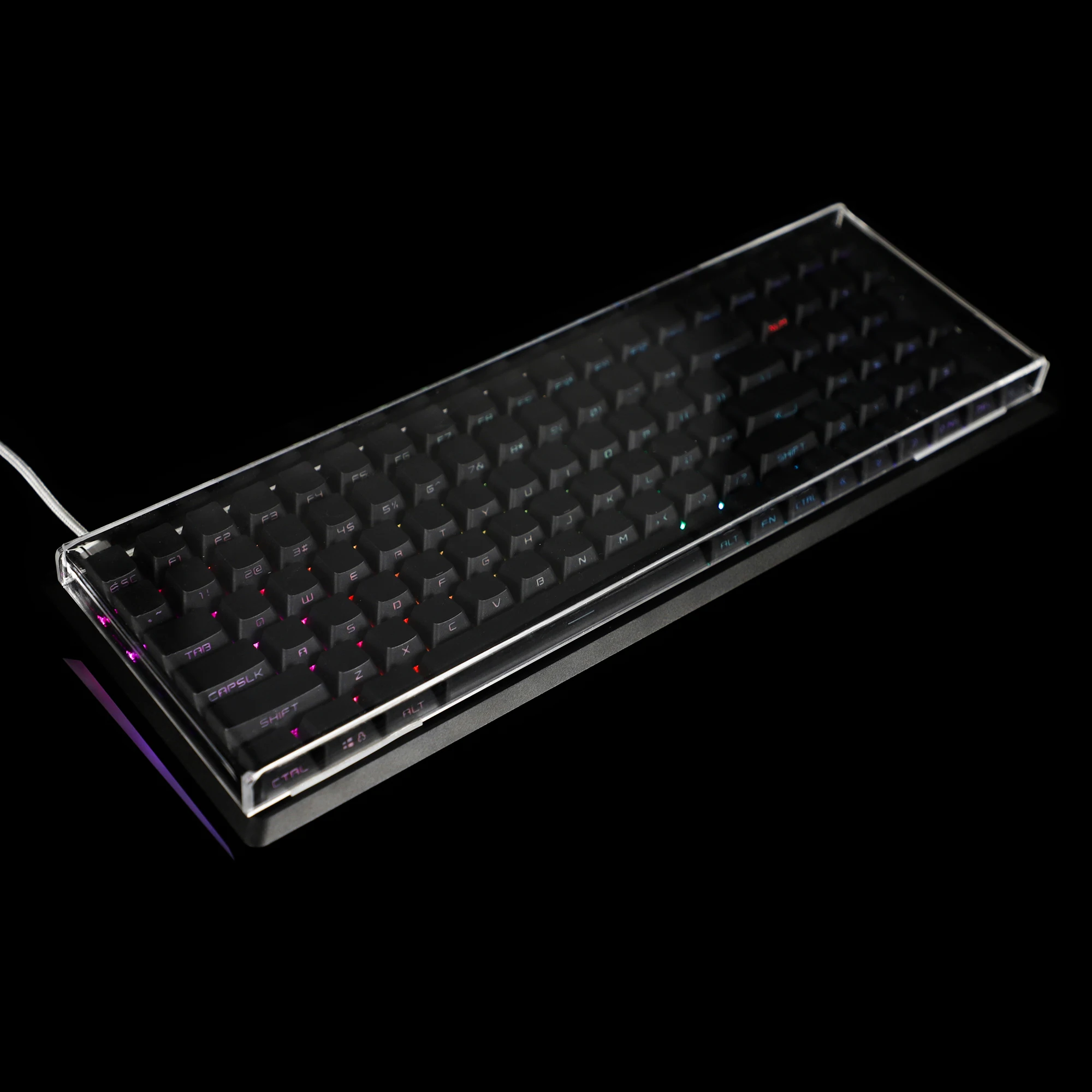 Tampa Mecânica Acrílica da Poeira do Teclado Tampa de Keycap 96 84 80 75 68 61 64 40 Número - Imagem 4
