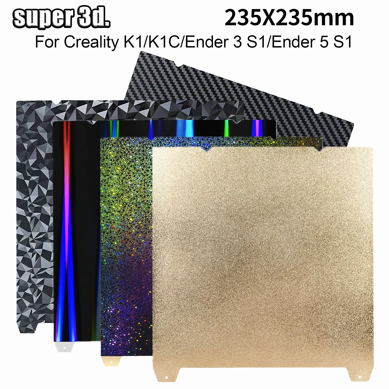 Piastra PEI Creality K1 - 235x235mm, Per Stampanti 3D K1C, Ender 3 S1/Pro, Ender 5 S1 - Foto 2