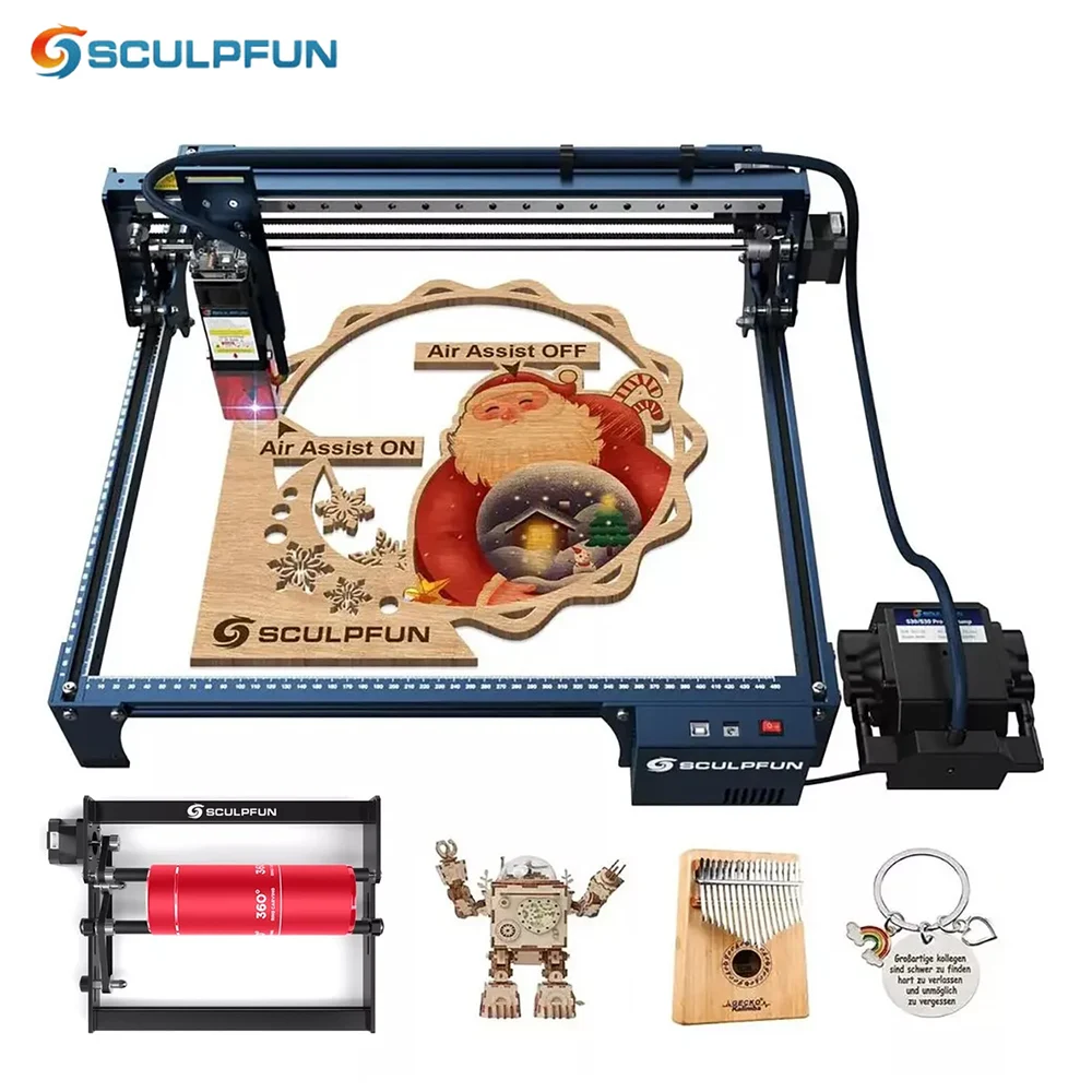 

Сменный Лазерный Гравировальный ролик с автоматической системой воздушной помощи, 10 Вт