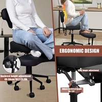 Кресло для медитации Кресло для отдыха с колесами Сиденье с регулируемой высотой и поясничной опорой для взрослых Непоседа и йога — изображение 4