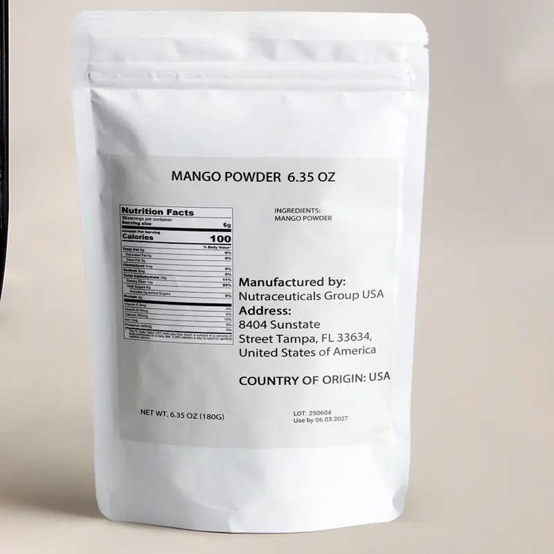 6.35oz Mango Powder, Freeze Dried Fruit Powder, Pure, Additive-Free, Smooth Mixing, From Mangoes - Image 2