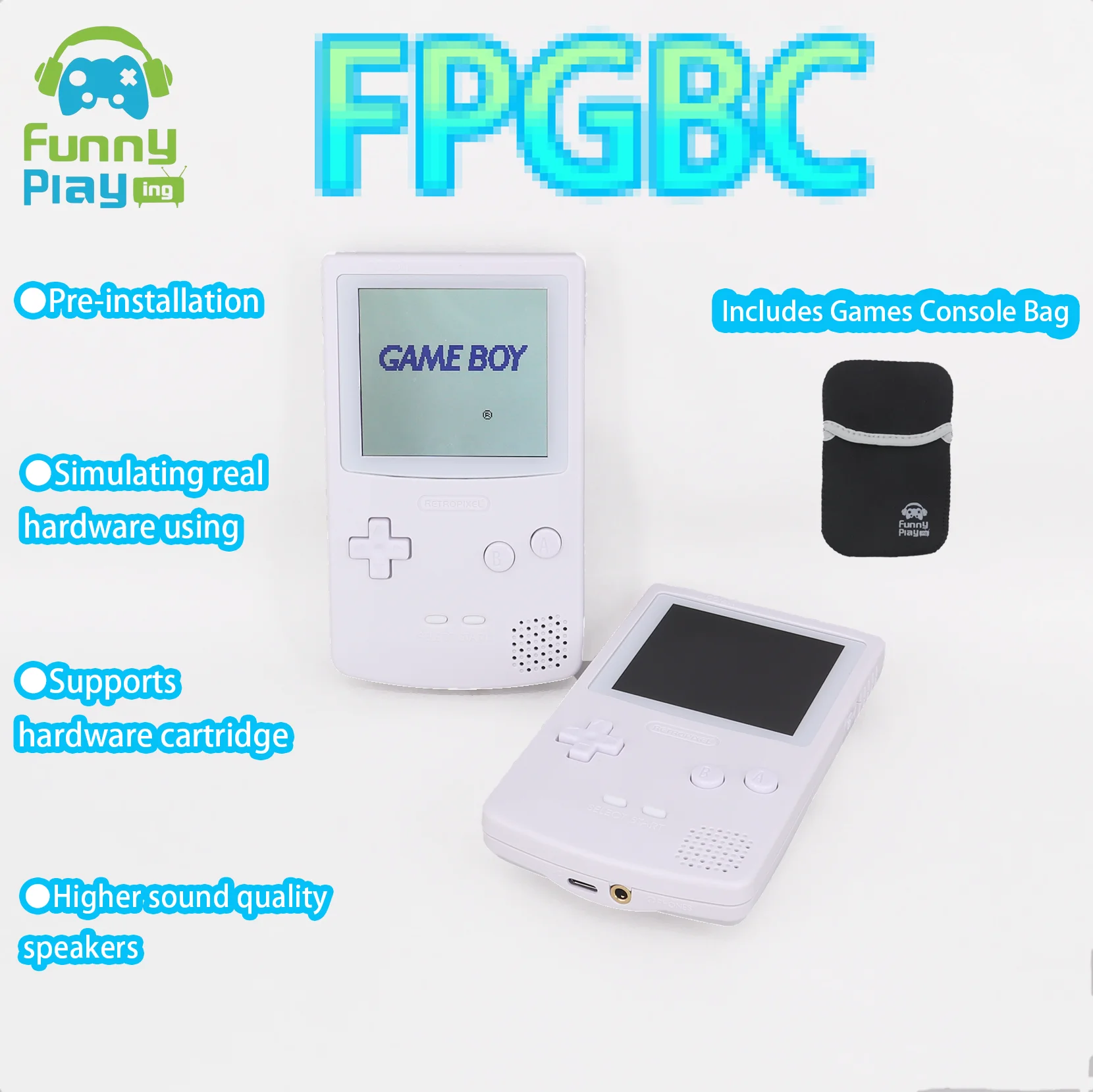 【未開封】Mcbozel GBS-C レトロゲーム用コンソール【箱凹み有り】 未開封】Mcbozel GBS-C レトロゲーム用コンソール【箱凹み有り】