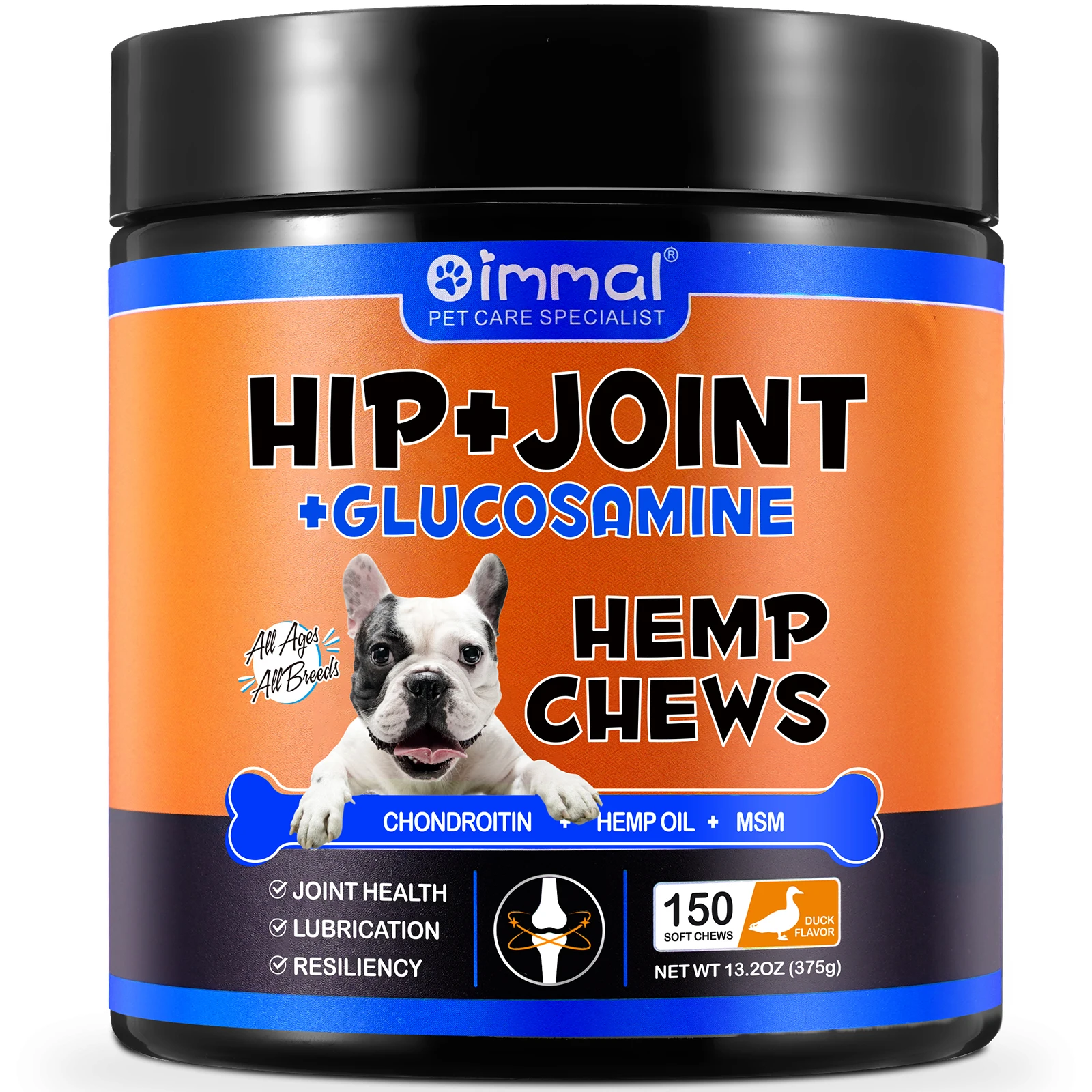 Pet nutrition supplement Hip and Joint Supplement for Dogs Glucosamine Joint Pain Relief Treats Chondroitin MSM Supplement Health Mobility Support Chews