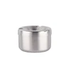 Round Stainless Steel Ashtray with Lid for Car Metal Outdoor Windproof Cigarette Ash Tray 6