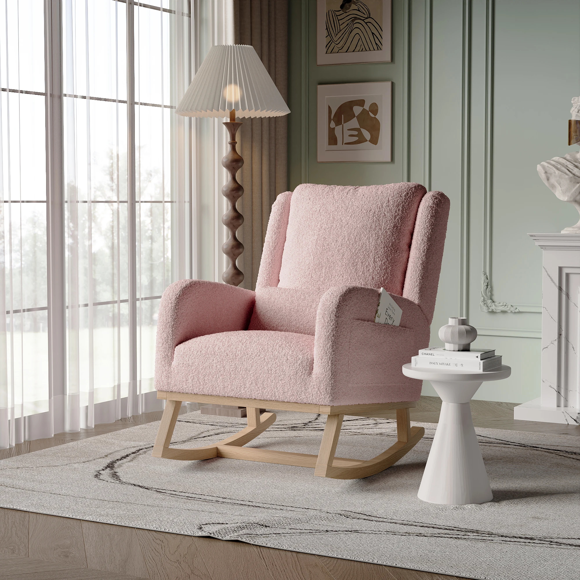 Стул-Teddy Fleece-Розовый