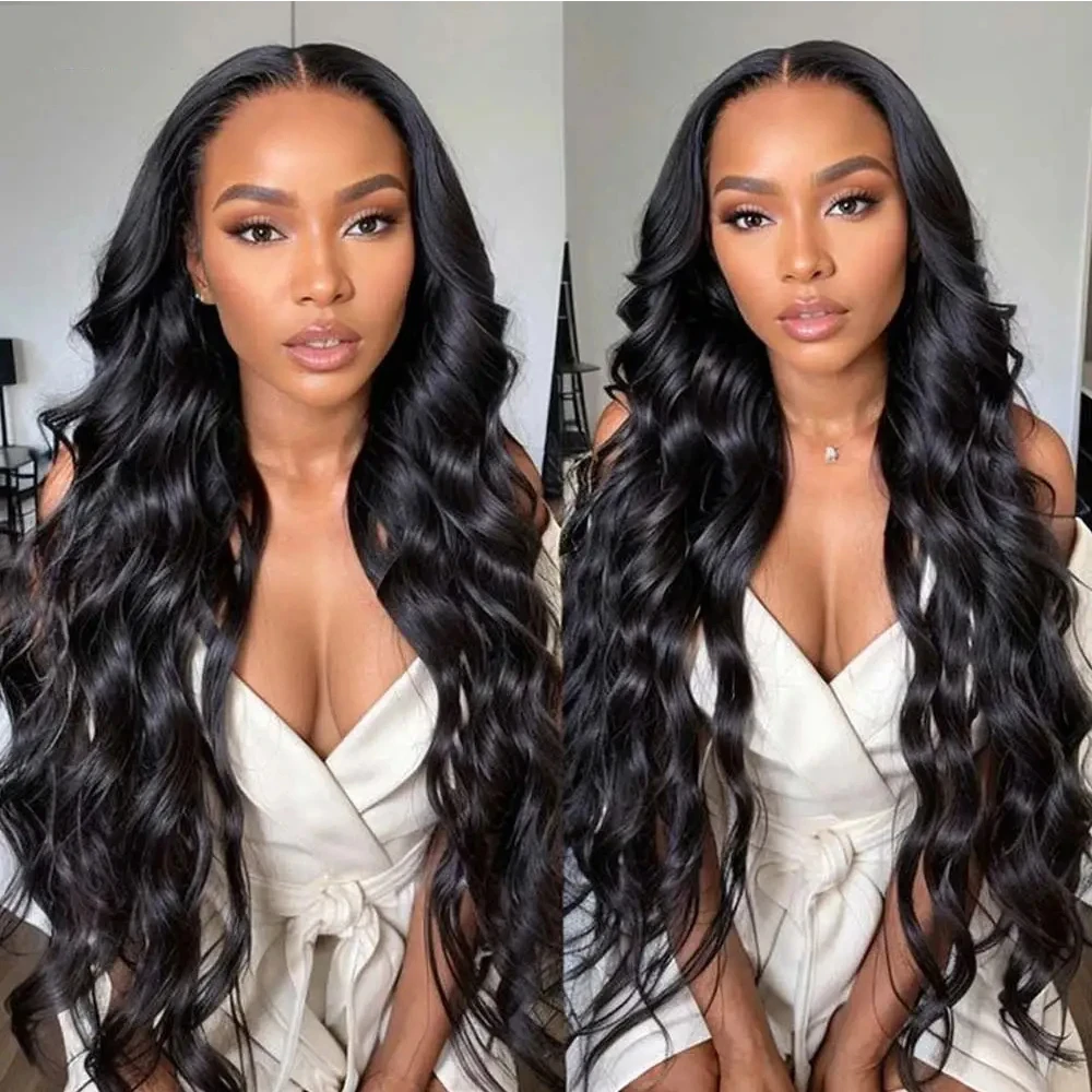 Body Wave Glueless Wig Human Hair Ready to Wear Pre Cut HD 13X6 Lace Frontal Wig Human Hair Preplucked 6X6 Lace Closure Wig