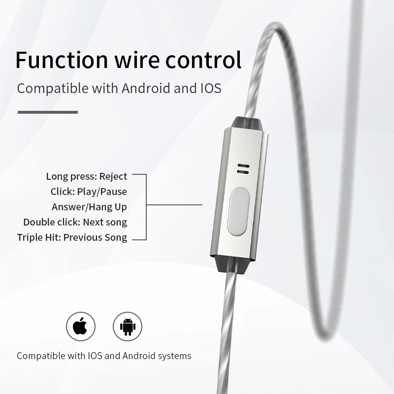 Ear Headphones In Ear Monitor Gaming Headset HiFi Wired Earbuds 6D Sound Effects Bass Stereo BGVP Scale 2DD