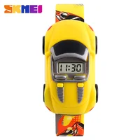 SKMEI Colorful Creative Cartoon Fun Car Mode Children Watches Date Time Clock Wristwatch For Boys Girls Birthday New Year Gift 2