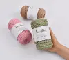 KNOTITUDE 2mm DIY Hand Knitting Recycled Cotton Cord Macrame Rope Crochet Yarn For Crochet & Knitting & Macrame 1