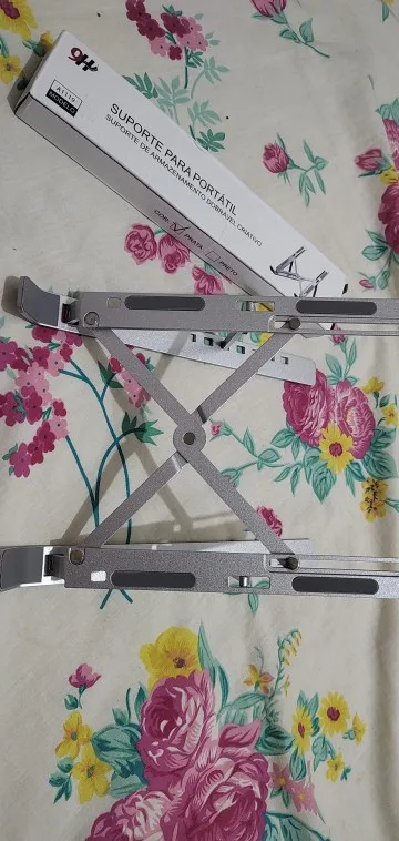 Suporte De Alumínio Ajustável/Regulável Para Notebook E Macbook Escritório photo review