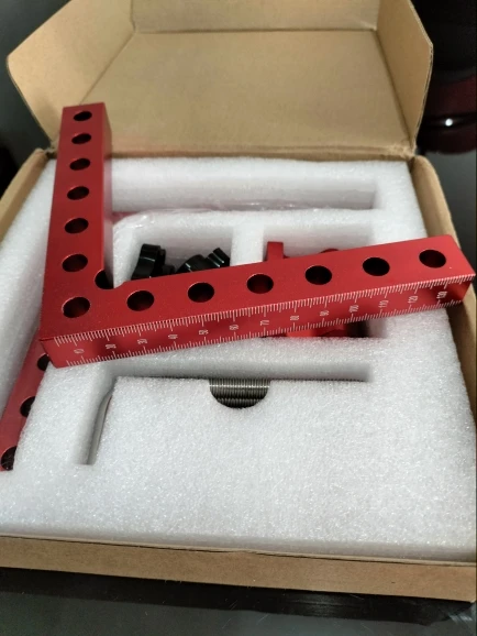 Juego De Escuadras De 90 Grados Con Abrazaderas | Herramienta De Carpintería En Aleación De Aluminio, Ideal Para Ensamblajes Perfectos