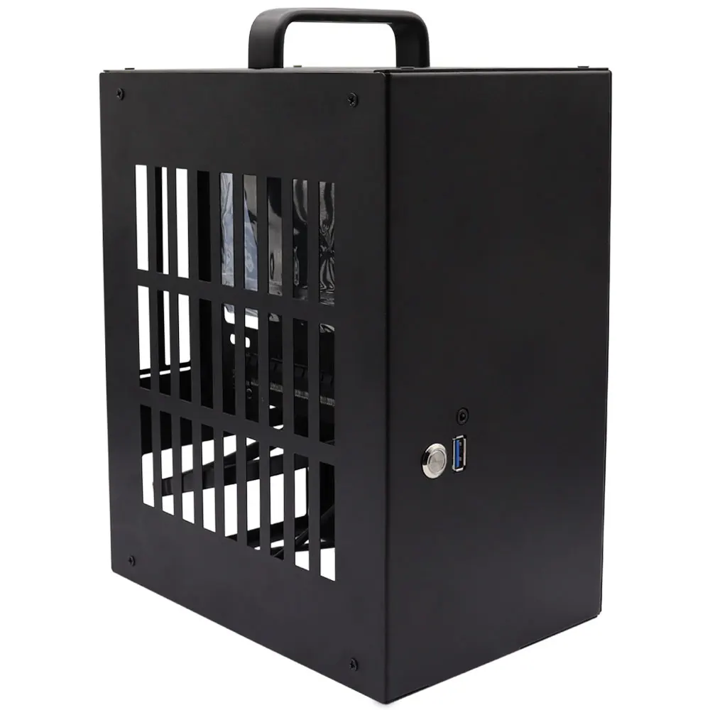 MINI ITX PC Case 6.1L A4 Chassis SFX HTPC Mini ITX Game Computer Graphics Card