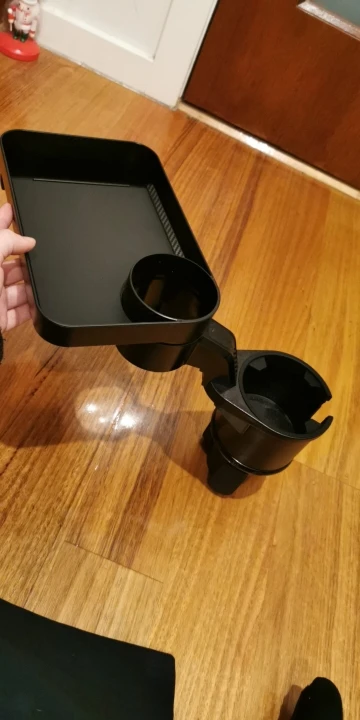 Portable Cup Holder Meal Tray photo review