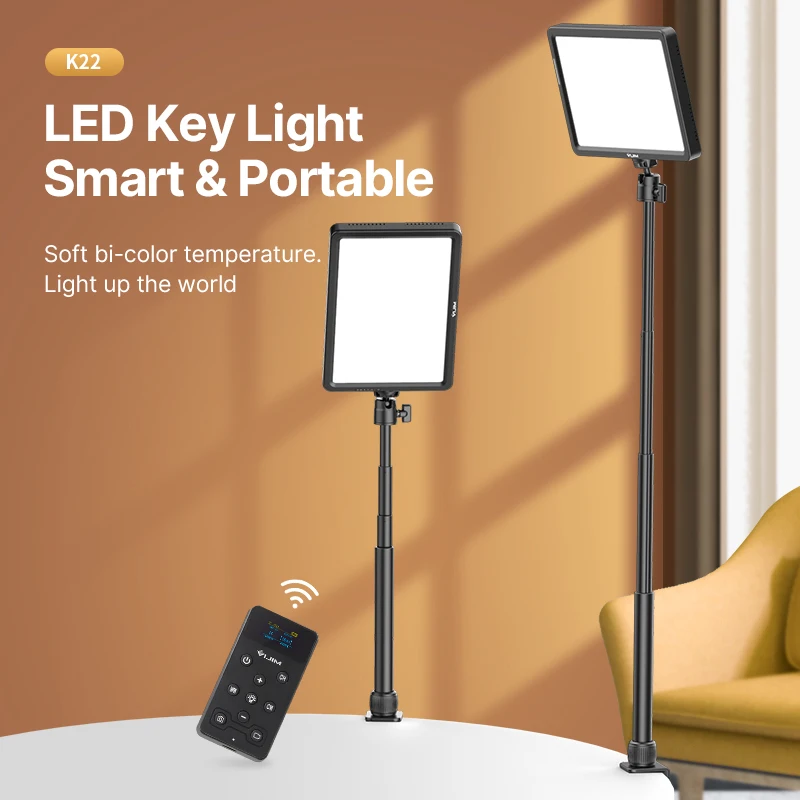 Vijim K22 24w 10inch Panel Lamp Led Key Light With Extend Desk Light