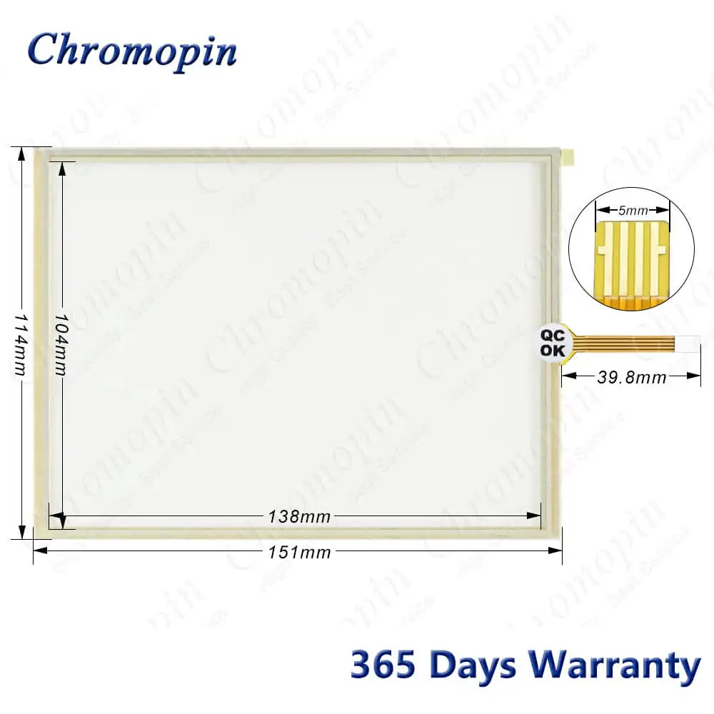 Sensível ao Toque 06015b Painel de Vidro com Overlay e Revestimento Frontal para Mitsubishi Beier E1071 0615b 0910 a 123 E1071-tela - Imagem 3